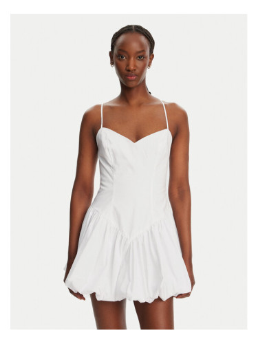 Bardot Коктейлна рокля Lissett Poplin 59794DB Бял Slim Fit