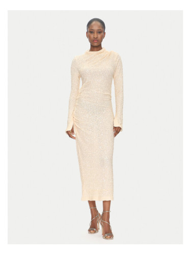 DAY BIRGER ÉT MIKKELSEN Коктейлна рокля Clover DAY65243522 Бежов Slim Fit