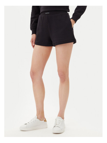 Calvin Klein Jeans Спортни шорти Placed Institutional J20J225525 Черен Regular Fit