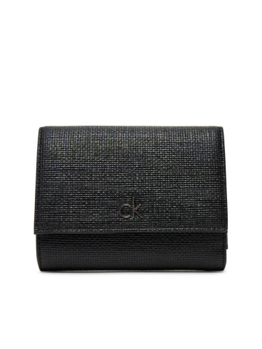 Calvin Klein Портфейл Ck Daily Medium Trifold_Tex K60K612945 Черен