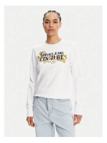 Versace Jeans Couture Суитшърт 78HAIC06 Бял Regular Fit