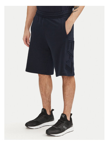 EA7 Emporio Armani Спортни шорти 7M000153 AF10432 UB102 Тъмносин Regular Fit