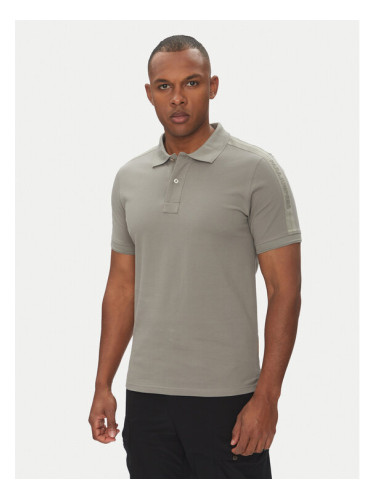 Parajumpers Тениска с яка и копчета Space 25SMPMPOXF06 Бежов Regular Fit