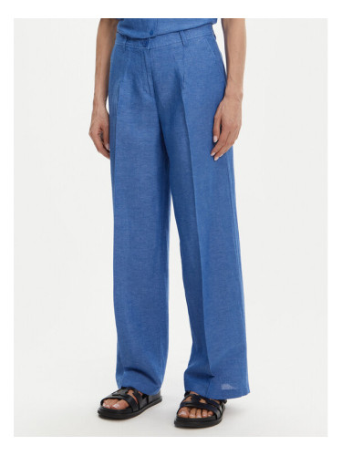 Olsen Текстилни панталони 14002406 Син Wide Leg