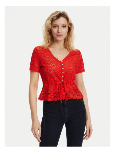 Morgan Блуза 231-DATE Червен Slim Fit