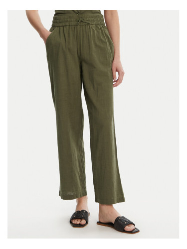 Vero Moda Текстилни панталони Caia 10333796 Зелен Wide Leg