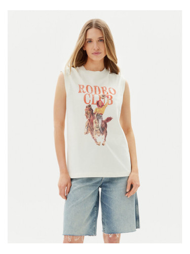 Wrangler Блуза Muscle 112362574 Бял Relaxed Fit