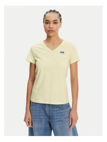 HUGO Тишърт Classic 50513667 Жълт Slim Fit
