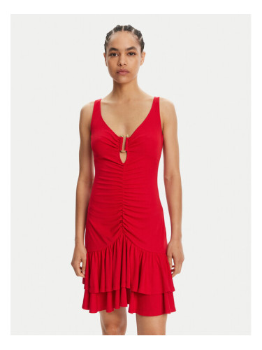 Just Cavalli Ежедневна рокля 78PAO907 Червен Slim Fit