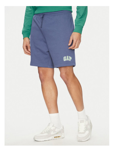 Gap Спортни шорти 703989-04 Син Regular Fit