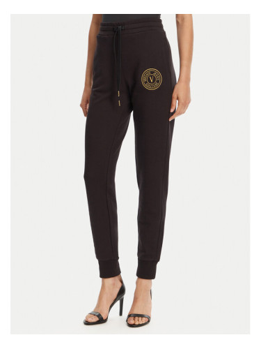 Versace Jeans Couture Долнище анцуг 78HAAT00 Черен Regular Fit