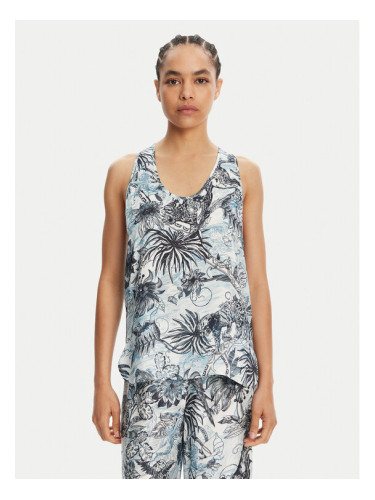 Just Cavalli топ 78PAH640 Син Regular Fit