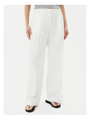 Tommy Hilfiger Текстилни панталони WW0WW47214 Бял Regular Fit