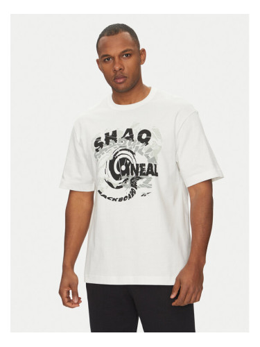 Reebok Тишърт 100218841 Бял Regular Fit