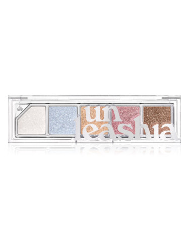 Unleashia Mood Shower Face Palette палитра със сенки за очи и озарители перлен блясък цвят NO.101 Ballerino 1 бр.