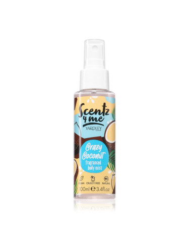 Yardley Scentz 4 Me Crazy Coconut мъгла за тяло за жени 100 мл.