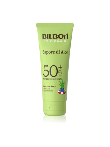 Bilboa Sapore di Aloe Travel слънцезащитен крем с алое вера SPF 50+ 75 мл.