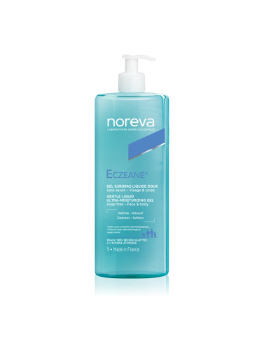 Noreva Eczeane Gentle Liquid Ultra-Moisturizing Gel душ гел за лице и тяло 1000 мл.