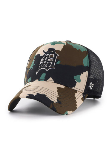 47 Brand Шапка с козирка MLB Detroit Tigers Digital Star ’47 OFFSIDE B-DGTSO09PTP Кафяв