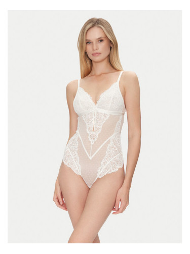 Hunkemöller Боди Posie 301853 Бял