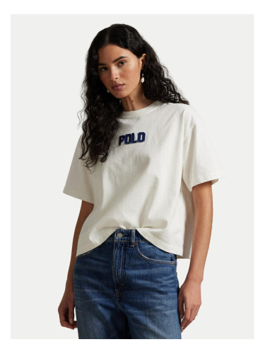 Polo Ralph Lauren Тишърт 211965119001 Екрю Oversize