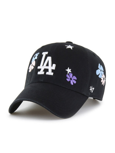 47 Brand Шапка с козирка MLB Los Angeles Dodgers B-FLRAC12GWS Черен