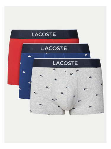 Lacoste Комплект 3 чифта боксерки 5H1299 Цветен