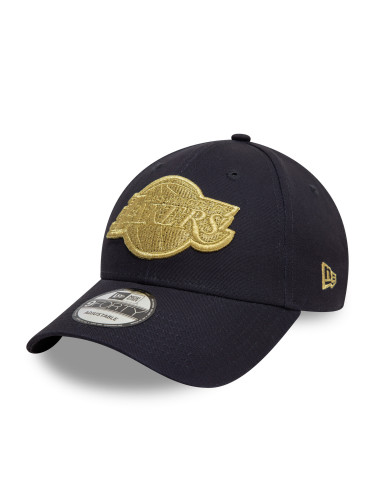 Шапка с козирка New Era LA Lakers Metallic 9FORTY 60595197 Тъмносин