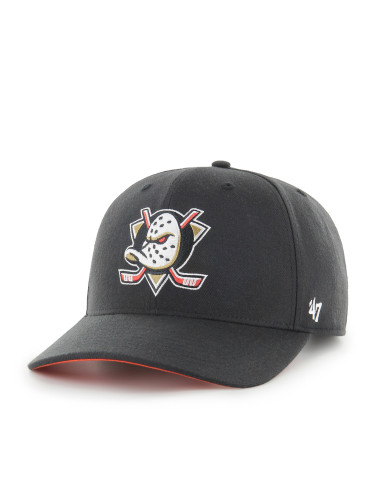 Шапка с козирка 47 Brand NHL Anaheim Ducks H-CLZOE25WBP Черен