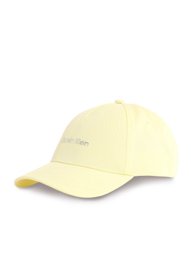 Шапка с козирка Calvin Klein Ck Must Tpu Logo Cap K60K610525 Жълт