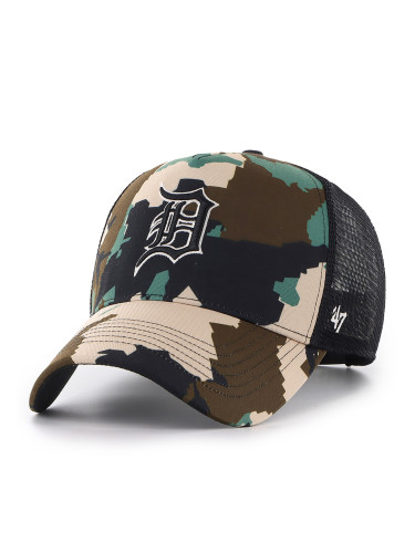 Шапка с козирка 47 Brand MLB Detroit Tigers Digital Star ’47 OFFSIDE B-DGTSO09PTP Кафяв