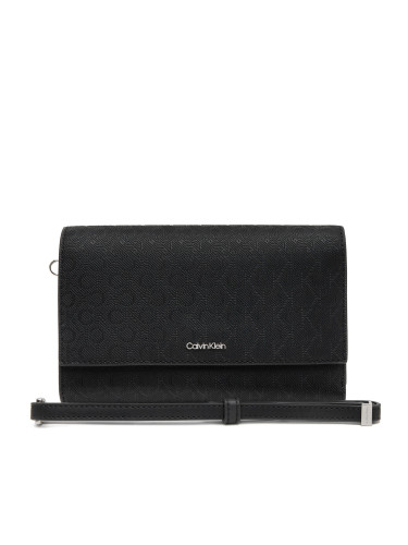 Портфейл Calvin Klein Ck Must Xl Trifold W/Wristel_Mn K60K612940 Черен