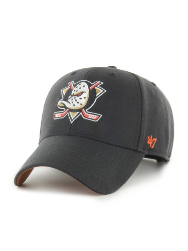 Шапка с козирка 47 Brand NHL Anaheim Ducks Ballpark Snap 47 MVP H-BLPMS25WBP Черен