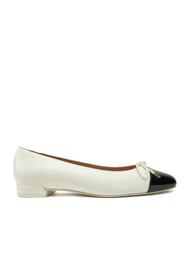 Балеринки Stuart Weitzman Sleek Bow Flat SG888 Екрю