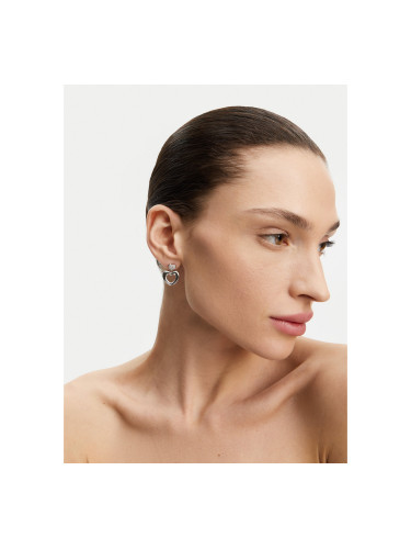 Обици Guess JUBE05209JW Сребрист