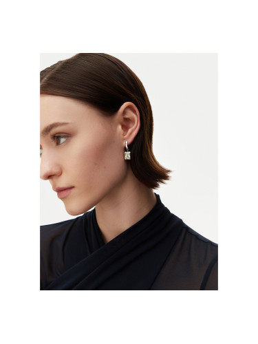 Обици Guess JUBE05 172JW Сребрист