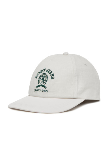 Шапка с козирка Tommy Jeans Tjm Crest Cap AM0AM13286 Бял