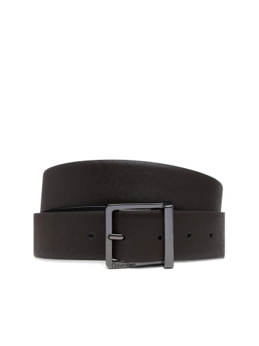 Мъжки колан Calvin Klein Sleek Square Tex 35Mm K50K512837 Кафяв