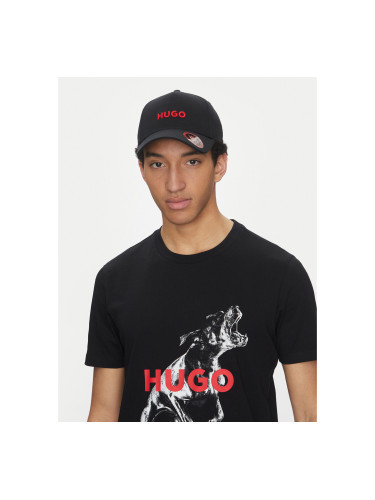 Шапка с козирка HUGO Jude 50533410 Черен