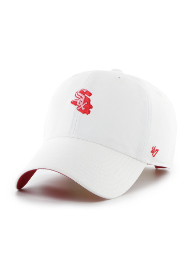 Шапка с козирка 47 Brand MLB Chicago B-CHPCU06GWS Бял