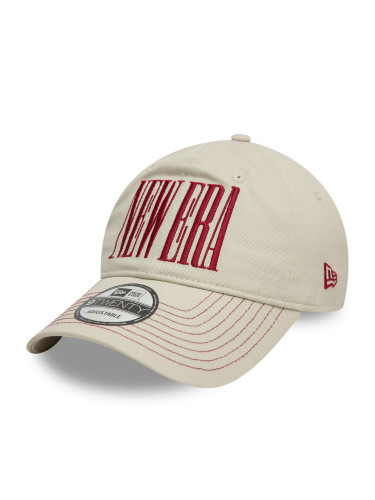 Шапка с козирка New Era Wordmark 9TWENTY 60595444 Бежов