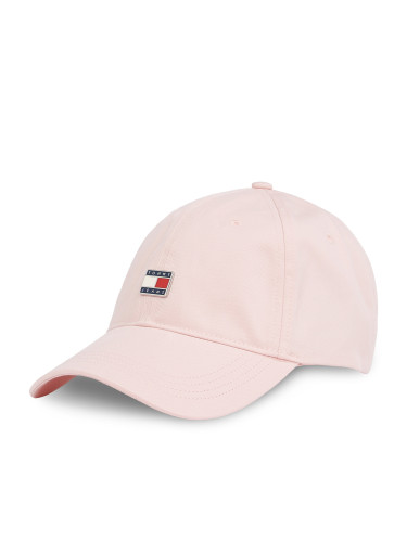 Шапка с козирка Tommy Jeans Tjw Heritage Plaque Cap AW0AW16986 Розов