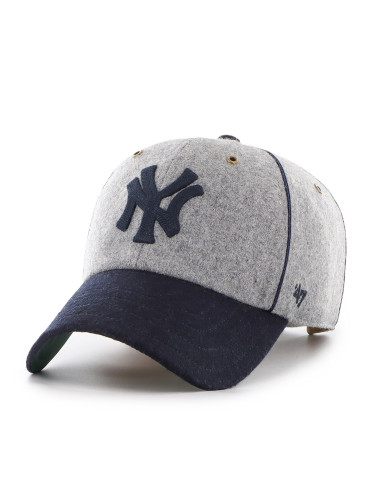 Шапка с козирка 47 Brand MLB New York Yankees B-BRKCU17WIS Сив