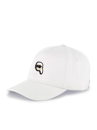 Шапка с козирка KARL LAGERFELD Z30398 Бял