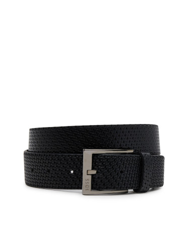 Мъжки колан BOSS 50542683 Черен