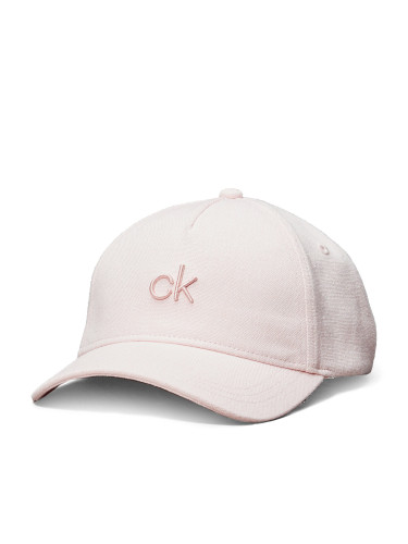 Шапка с козирка Calvin Klein Raised Embroidery K60K613118 Розов