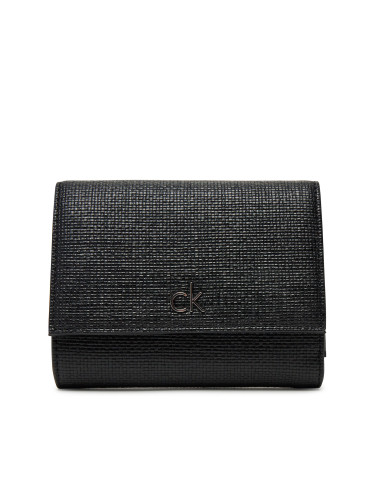 Портфейл Calvin Klein Ck Daily Medium Trifold_Tex K60K612945 Черен
