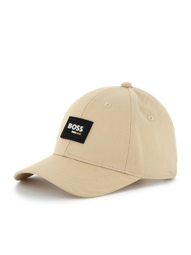 Шапка с козирка BOSS J51684 Бежов