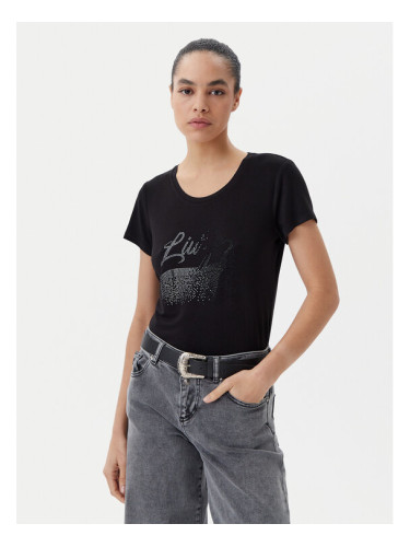 Liu Jo Beachwear Тишърт VA5157 JS360 Черен Regular Fit