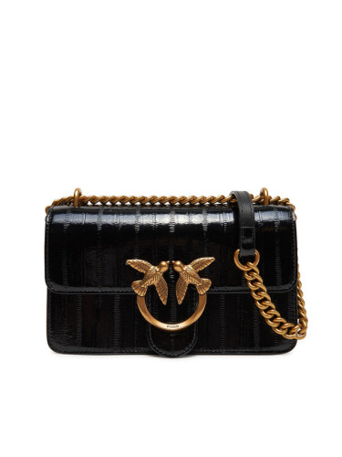 PINKO Дамска чанта Love One Mini Dc PE 25 PLTT 100074 A1VE Черен